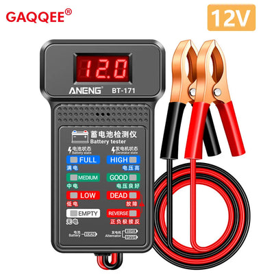 BT-171 12V Battery Tester LCD Digital Auto Battery Analyzer Charging Cranking System Tester Car Battery Checker Diagnostic Tools