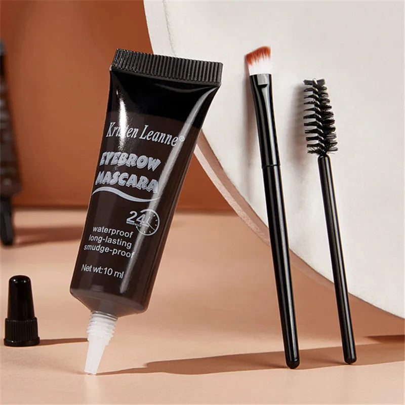 Professional Eyebrow Enhancers Cream Women Natural Liquid Dyeing Eyebrow Set Brow Tattoo Pigments Lasting Waterproof Eyebrow Gel