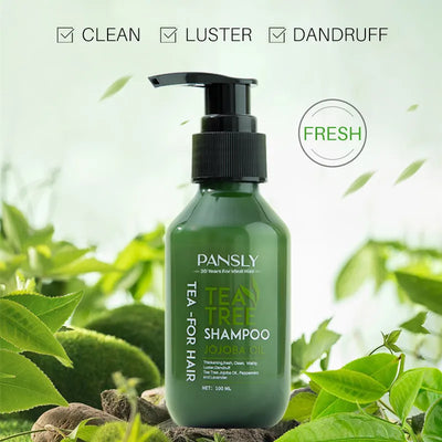 Acid Shampoo Improves Scalp Health Strengthens Hair Helps Hair Regeneration Pansly Tea Tree Shampoo Jojoba Oil Removing Dandruff