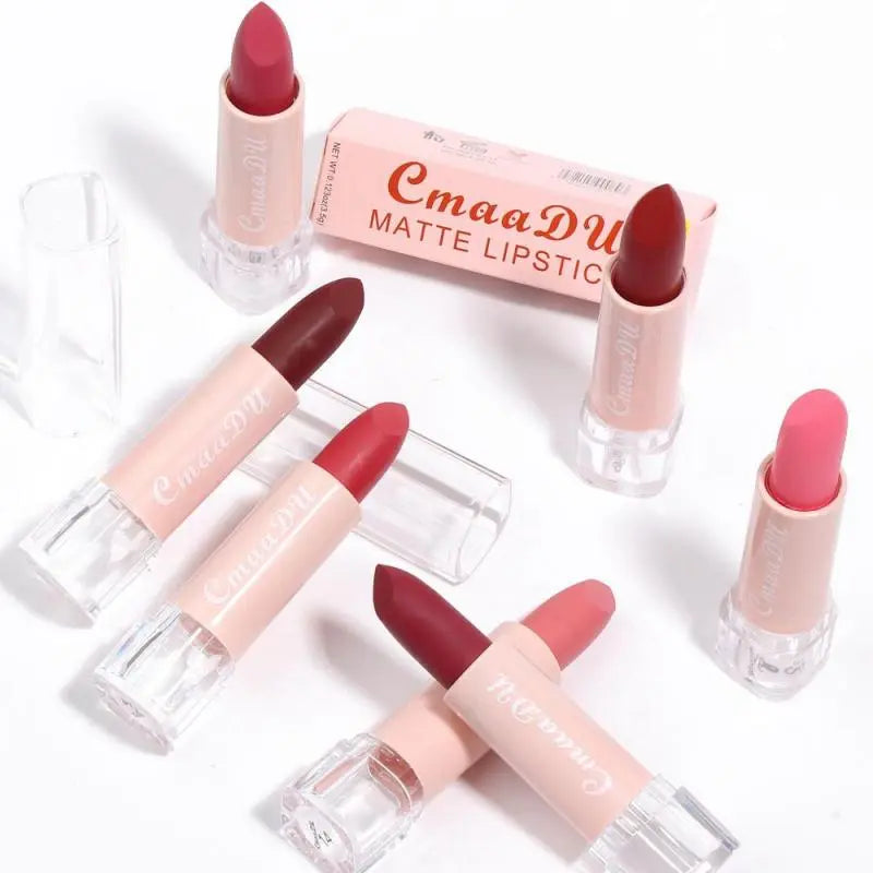 15Color Lipstick Lip Makeup Sexy Woman Velvet Matte Lipgross Tint for Lips Long Lasting Waterproof Non-stick Cup Lip Cosmetics