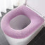 Universal Toilet Seat Cover Pure Color Pumpkin Pattern Closestool Mat Soft Warm Toilet Seat Cushion Bathroom Toilet Accessories