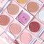 Monochrome Blusher Matte Natural Face Rouge Eye Shadow Plate Fine Flash Powder Purple Pink Peach High Pigmented Brightening Tone