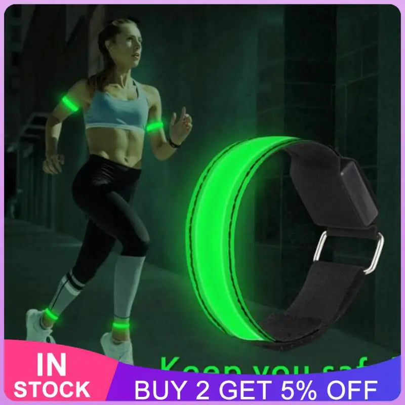 Night Armband Light LED Running USB Rechargeable Arm Belt Various Light Emitting Mode Multi -scenario Wristband Cycling Light