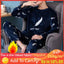 Autumn Winter Flannel Boy Sleepwear Thermal Velvet Feather Print Men's Pajama Sets Casual Pjs Male Loungewear Pyjamas Nightwear