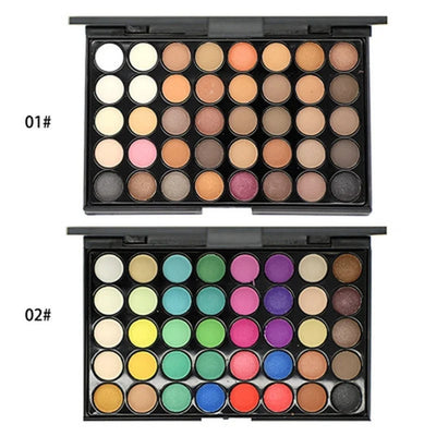 40 Colors Eyeshadow Matte Pearl Earth Color Eyeshadow Box Smoky Makeup Multi-color Palette Makeup Palette Eyeshadow Container