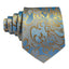 Exquisite Folral Teal Men Tie High Quality Silk Pocket Square Cufflinks Sets Elegant Jacquard Necktie Wedding Party Barry.Wang