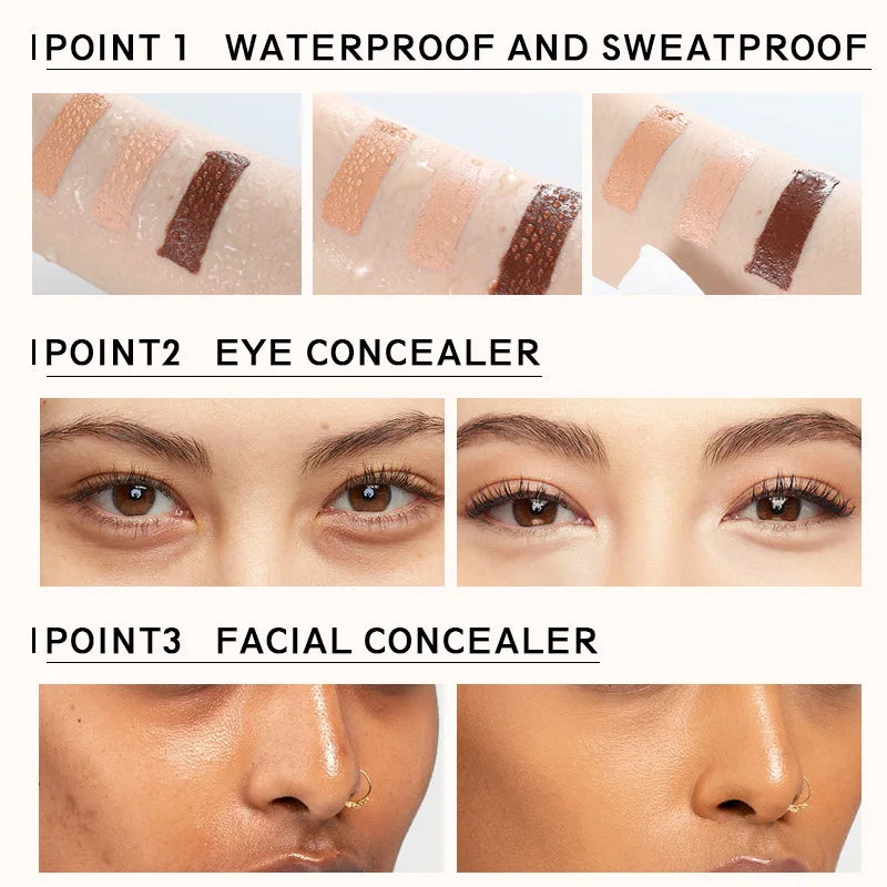 Makeup Products Concealer Maquiagens Concealer Black Eye Circles Durable Non Sticking Powder Concealer Foundation Make-up