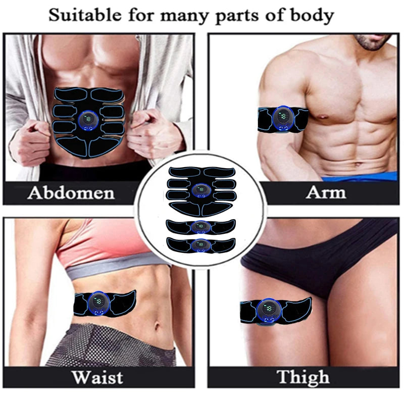 Remote Controller EMS Muscle Stimulator Smart Electric Fitness Abdominal Training ABS Arm Stickers Body Slimming Massager