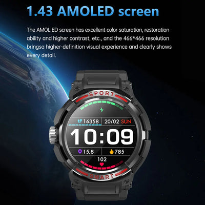 2024 New 3 in 1 Men Smart Watch With TWS Earbuds AMOLED Bluetooth Headset Smartwatch With Speaker Tracker Music Sports Watches