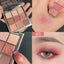 New Nine-color Eyeshadow Palette Rose Pink Color Pearly Matte Glitter Eyeshadow Pallete Shiny Eye Shadow Eye Pigments