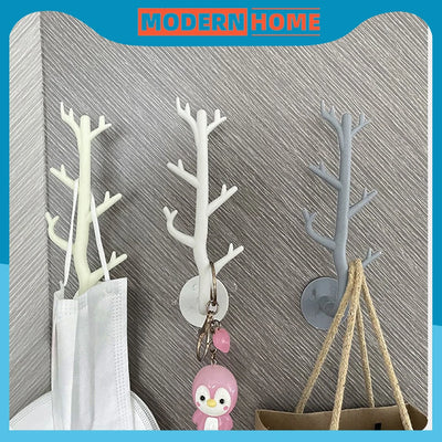 1/2PCS Nordic Japanese Branch Hook Wall Decor Key Holder Organier Storage Sticky Hooks Coat Rack Hanger  Home Decorative Hooks