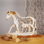 Horse Sculpture Resin Indian Galloping Horse Statue Home Decoration Desktop Decoration Animal Figurines