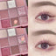 New Nine-color Eyeshadow Palette Rose Pink Color Pearly Matte Glitter Eyeshadow Pallete Shiny Eye Shadow Eye Pigments