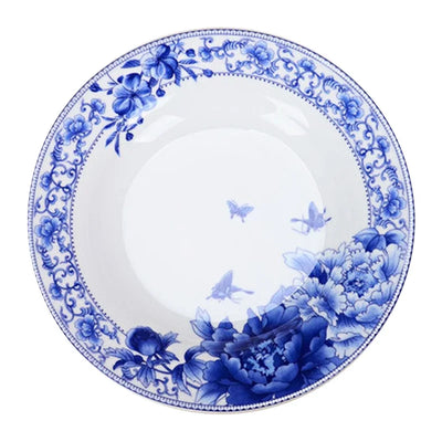 Jingdezhen Ceramic Tableware Dishes and Plates 6 /10/12 Inch Fish Plates Blue and White Porcelain Household Kitchen Dinner Plate