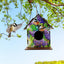 HOMFUN DIY Diamond Painting Bird's Nest Wooden Birdhouse Set Birdcage Ornaments Mosaic Pendant House Tree Hanging Decor Crafts