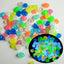 50/100Pcs Glow in the Dark Garden Pebbles For Sidewalk Garden Terrace Lawn Garden Patio Fish Tank Aquarium Decoration Glow Stone