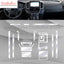 For Toyota LAND CRUISER 2016-2023 Car interior accessories film transparent TPU-PPF console Anti-scratch resist film refit