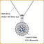 EWYA 1 Carat D Color Moissanite Pendant Necklace for Women Party Fine Jewelry 925 Sterling Silver Diamond Neck Chain Necklaces