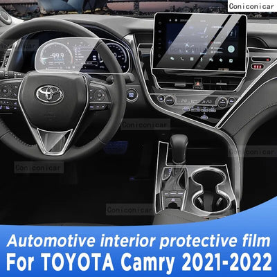 For TOYOTA Camry 2021-2022 XSE Gearbox Panel Navigation Screen Automotive Interior TPU Protective Film Anti-Scratch Accessories