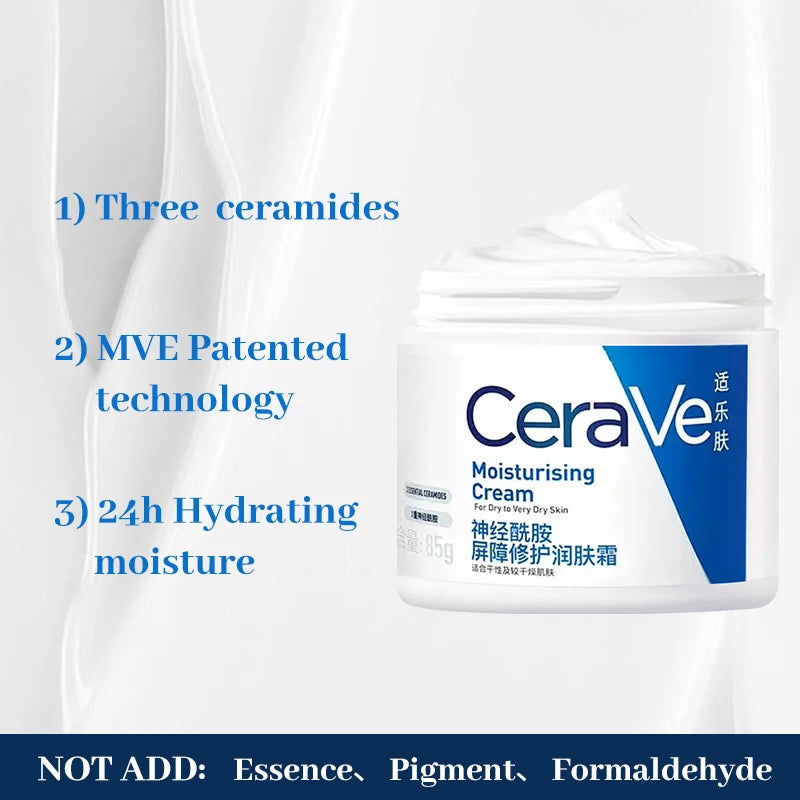 CeraVe Facial Cream 85g Moisturizing Skincare Cream Ceramide Barrier Repair Soothing Face Creams