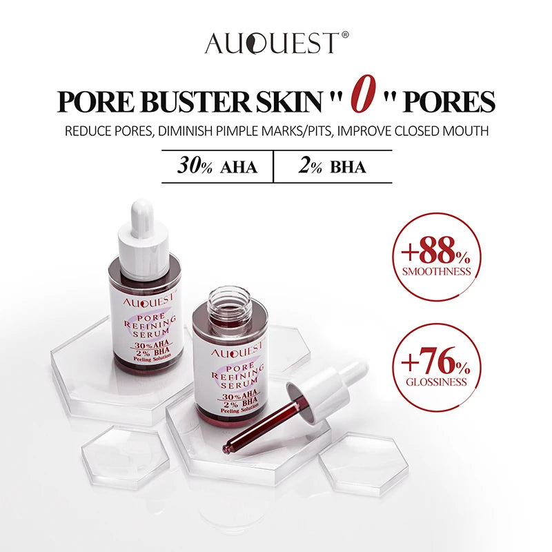 AUQUEST Collagen Face Serum Whitening Dark Spots Removal Pore Shrinking Hyaluronic Acid Facial Serum Skin Care Beauty Health