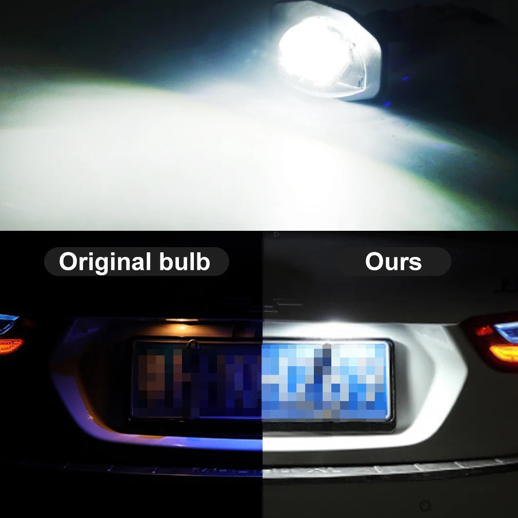 Car LED Number Backlight Lamp License Plate Lights Canbus For Toyota Alphard Auris Corolla-Wgona Wish Sienna Urban Cruiser Scion