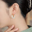 Natural White Jade Crescent Hoop Earrings Women Fine Jewelry Genuine Hetian Jades Nephrite Crescent Moon Dangle Earring