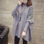 2024 Autumn And Winter New Loose Sweater Coat Women's Half-high Collar Pullover Wrap Swing Beading