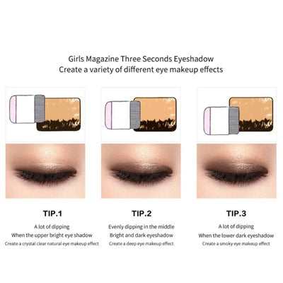 Two-color small box lazy eye shadow makeup matte eye shadow easy to carry eyeshadow tray professional women's cosmetics