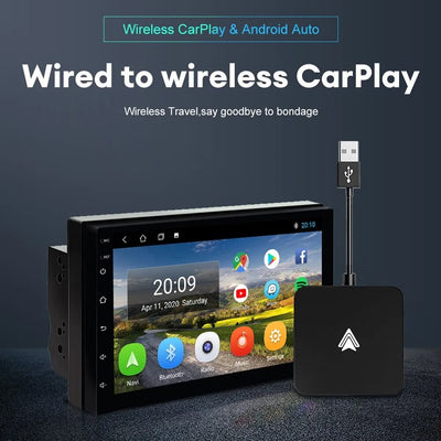 Mini Carplay&Auto Box Dongle Wired To Wireless For Audi BMW Mercedes Toyota Mazda Nissan BMW Suzuki Subaru Kia Ford Opel Skoda