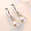 High Quality Woman's 925 Sterling Silver Jewelry New Crystal Pearl Stud Earrings XY0233