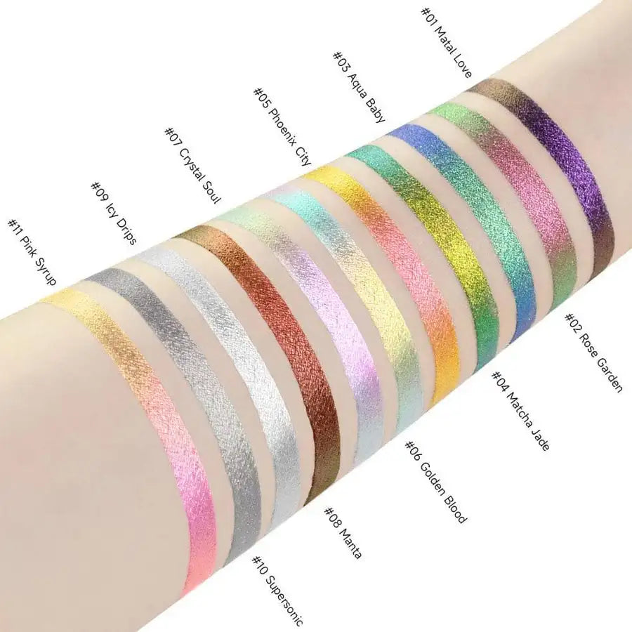 FOCALLURE Chameleon Glitter Eyeshadow Liner Pen Waterproof Long-lasting Metallic Diamond Liquid Eyeliner Makeup Women Cosmetics