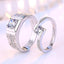 High Quality Gift Jewelry Men's Fashion Crystal Zircon 925 Sterling Silver Couple Rings For Women XY0370