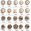 10Pcs Free Sewing Pearl Rhinestone Button Brooch Prevent Accidental Exposure Buttons Brooches Pins Badge Cufflinks Shirt Button