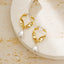 Fashion Torque Round Hollow Jewelry Earrings Brass 18k PVD gold-plated waterproof jewelry eardrop 2024 new