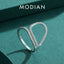 MODIAN Sparkling Clear Cubic Zirconia 925 Sterling Silver Cocktail Rings For Women Vintage Hyperbole Line Design Fine Jewelry