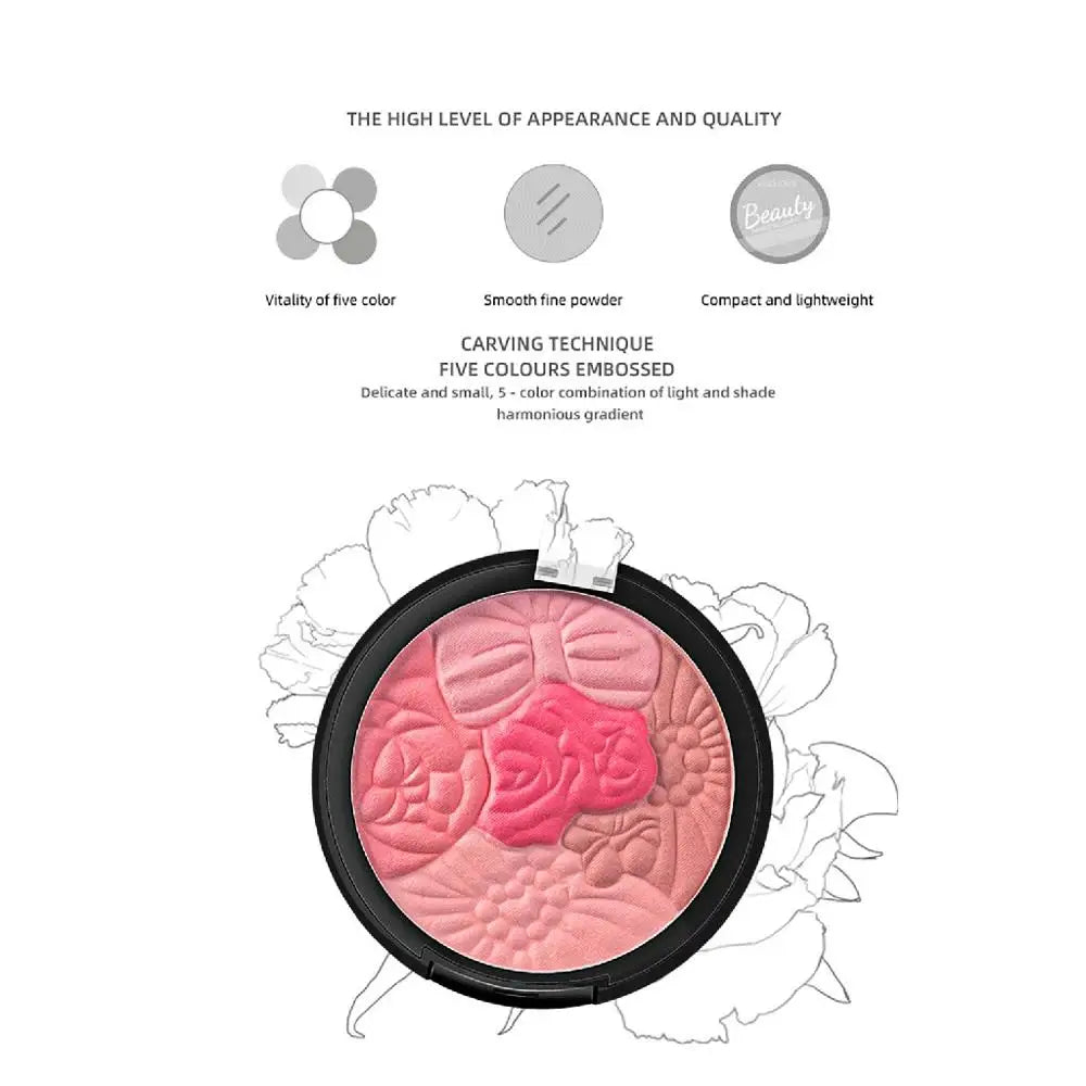 Girl Blush Peach Cream Makeup Blush Palette Cheek Contour Blush Cosmetics Blusher Cream Korean Makeup Rouge Cheek Tint Blush