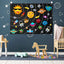 Outer Space Felt Montessori Board Toy Solar System Universe Storytelling Flannel Interactive Play Mat Education Toys For Kids