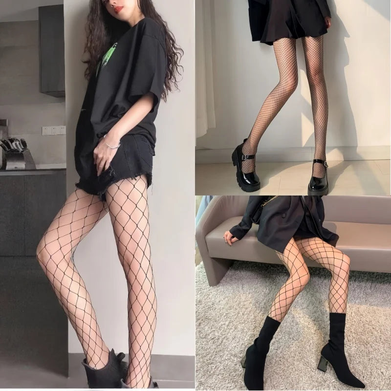 NEWFUNJOIN Tights Woman Pantyhose Black Garters Fishnets Stockings Plus Size White Long Socks Lingerie for Oversize Womens XXXXL