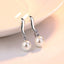 High Quality Woman's 925 Sterling Silver Jewelry New Crystal Pearl Stud Earrings XY0233