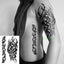 Waterproof Temporary Tattoo Sticker Tribal totem band Fake Tatto Personality Flash Tatoo Waist Arm Foot Tato for Girl Women Men