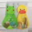 Baby Bath Toys Cute Duck Frog Mesh Net Toy Storage Bag Strong Suction Cups Bath Game Bag Bathroom Organizer Water Toys for Kids