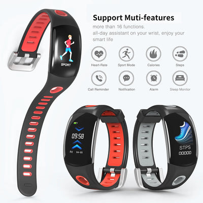 Smart band UI Full Touch Screen outdoors Fitness Watch Smartwatch Heart Sleep Monitor Watch Waterproof Fitness for Android iOS