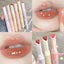 Water-light Mirror Lip Glaze Glitter Lip Tint Long Lasting Moisturising Love Heart Shape Solid Lipstick Pen Lips Makeup Cosmetic