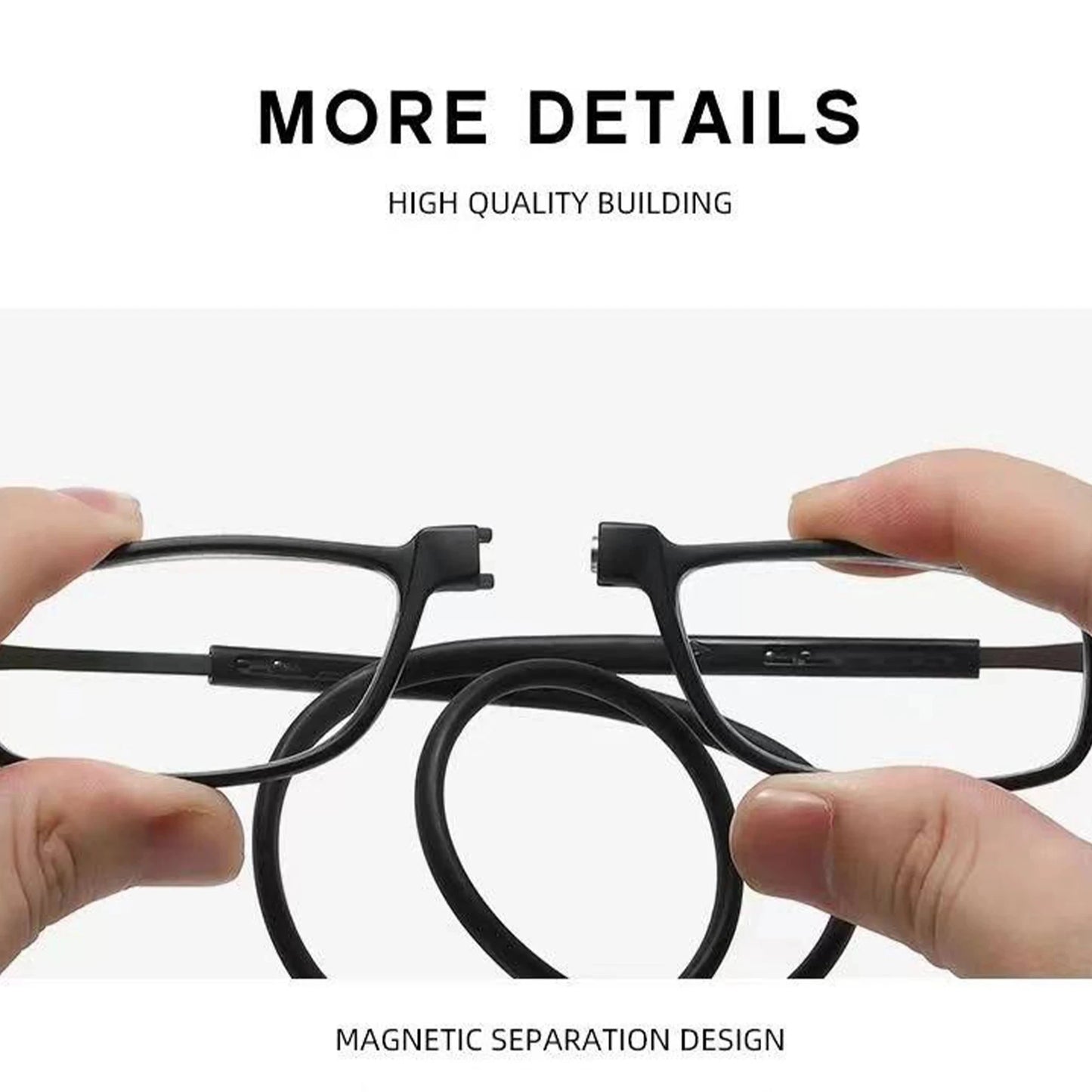 Portable Folding Reading Glasses High Definition Resin Fashion Presbyopic Eyeglasses