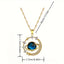 Luxurious and Chic Starry Sky Pendant Necklace with Copper Micro-Inlaid Zirconium in Starry Style