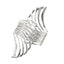 Hollow Wings Feather Wide Cuff Bracelets & Bangles For Women Men Gold Silver Color Alloy Open Big Male Female Bangle Jewelry