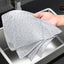 Wholesale Metal Steel Wire Rags Cloth Home Kitchen Pot Pan Dishwashing Double-sided Dishcloth Cleaning Cloths Towel Scrubber Rag