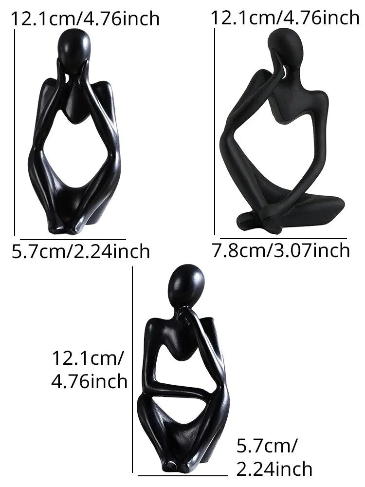 Nordic Light Luxury Style Abstract Figure Home Decoration