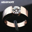 Aravant 925 Silver 8mm Zircon Finger Ring For Women Fashion Jewelry Gifts